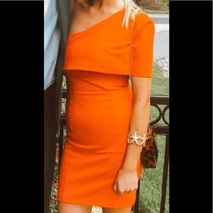 lavish alice orange dress